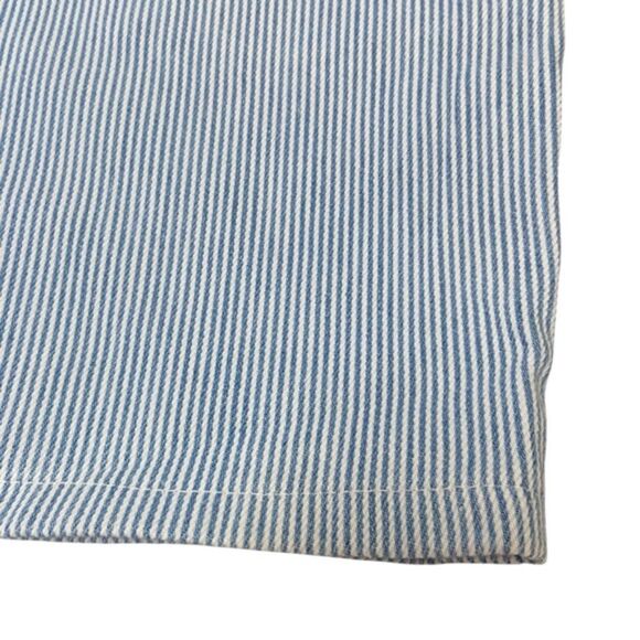 Gitano Vntg 90s High Waist Pin Stripe 100% Cotton Button Shorts Size 11/12 28x5 - Picture 2 of 10